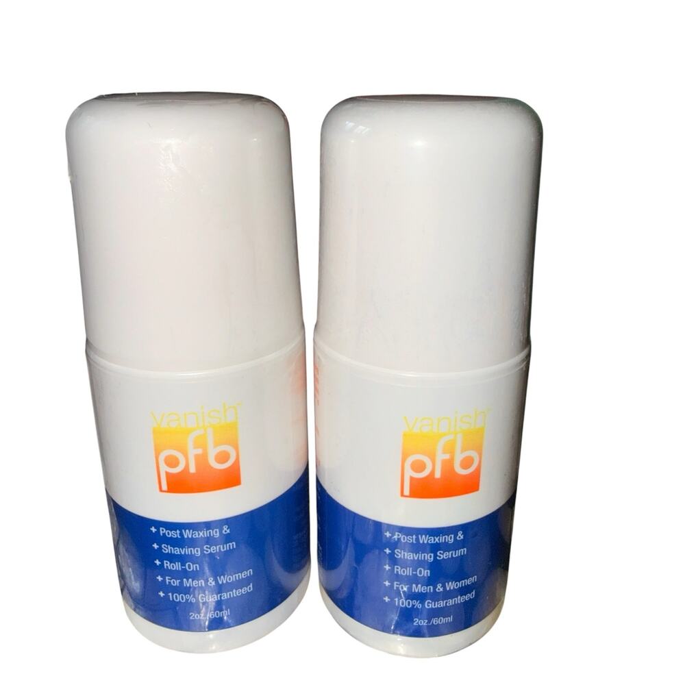 PFB Vanish Regular Roll On Shaving Hair Gel 2 oz/60ml NEW Sealed - Bundle of 2
